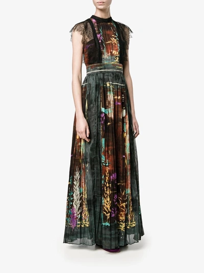 Shop Valentino 'cuban Forest' Printed Long Dress