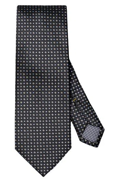 Eton Micro Geometric Silk Tie In Pattern