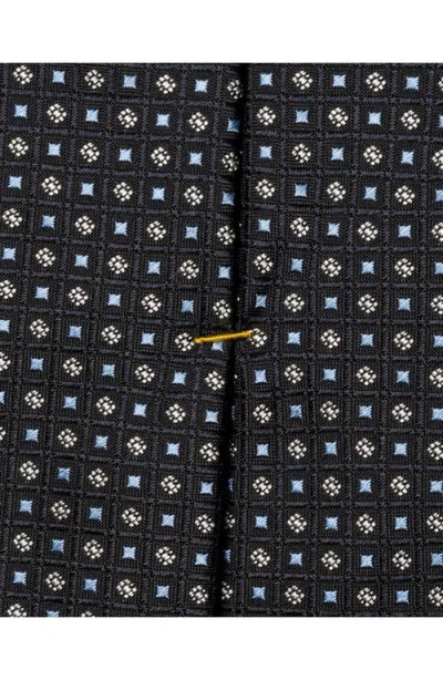 Eton Micro Geometric Silk Tie In Pattern
