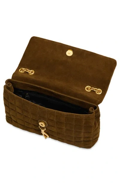 Rebecca Minkoff Edie Medium Crossbody With Square Quilt Bag In Brown