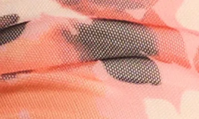 Laundry By Shelli Segal Cinched Mesh Top In Multi