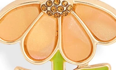 Leith Spring Daisy Drop Earrings In White