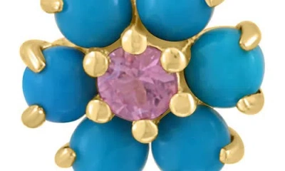 Effy Flower Stud Earrings In Blue
