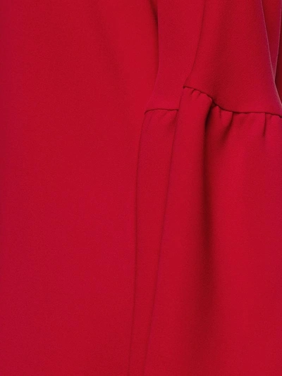 Shop Valentino Red Trapeze Dress