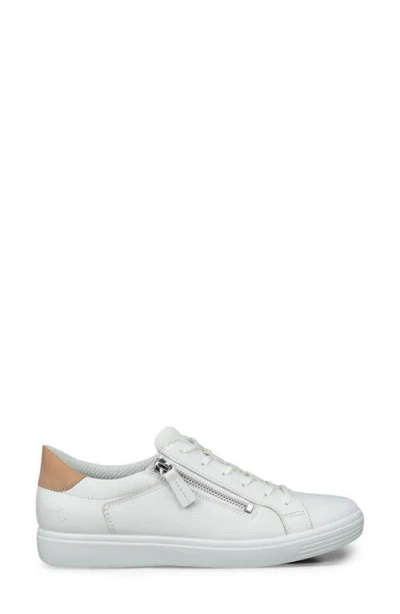 Ecco Classic Zip Sneaker In White