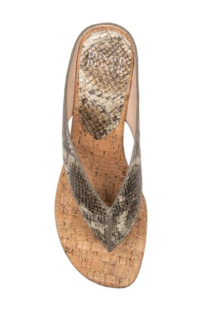 Donald Pliner Vylette Leather Sandal In Gold