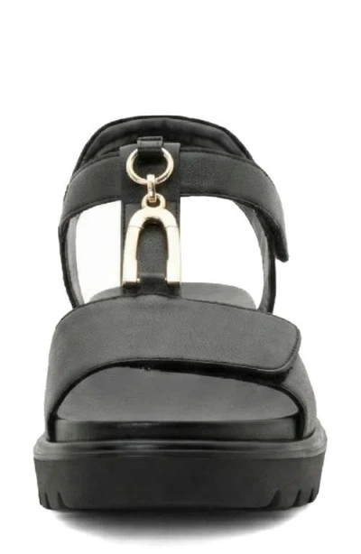 Ara Belize Platform Sandal In Black