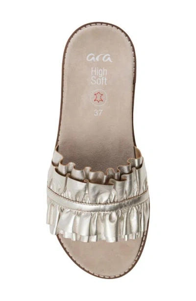 Ara Keyes Leather Sandal In Neutral