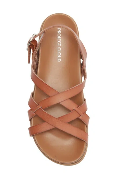Project Cloud Leather Sandal In Brown