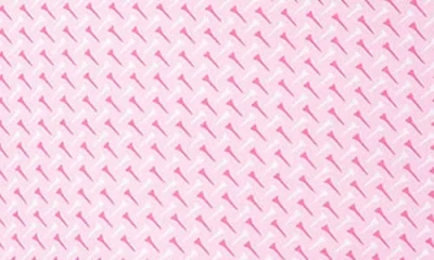 Tailorbyrd Tees Print Performance Quarter Zip Pullover In Pink