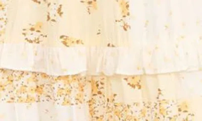 Blu Pepper Patchwork Print Tiered Sundress In Multi