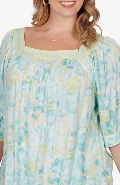 Ruby Rd. Ruby Rd Printed Sublimation Top In Multi