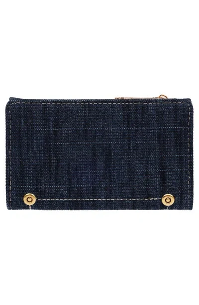 True Religion Buddha Patch Small Wallet In Blue