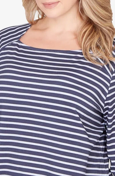 Ruby Rd. Ruby Rd Novelty Stripe Top In Multi