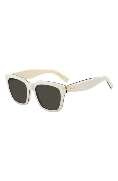 Hugo Boss Boss 52mm Rectangular Sunglasses In White