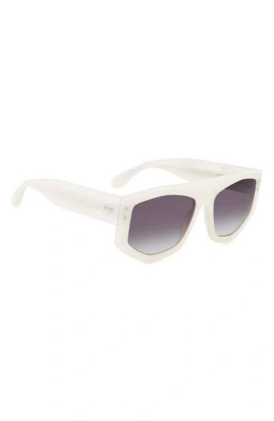 Isabel Marant 56mm Rectangular Sunglasses In White