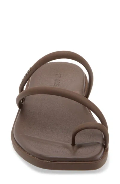 Crocs Miami Toe Loop Sandal In Brown
