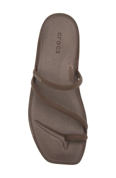 Crocs Miami Toe Loop Sandal In Brown