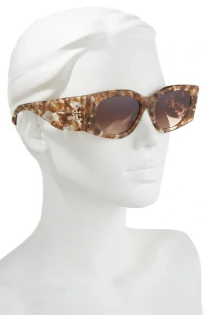 Tory Burch Kira 56mm Rectangular Sunglasses In Green