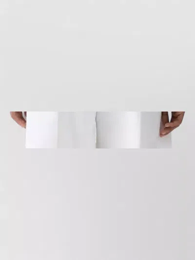 Jacquemus Top Le Haut Traversin White With V-neck And Ruffle Details In Cotton For Women In White