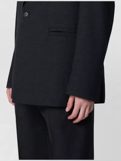 Namacheko Single-breasted Jacket Grey Pattern In Wool In Black