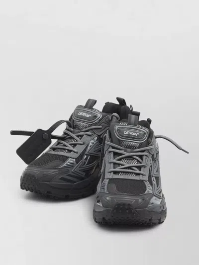 Off-white Be Right Back Panel Sneakers Pull Tab In Gray