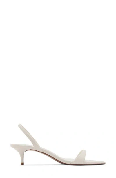 Mango Kitten Heel Slingback Sandal In Neutral
