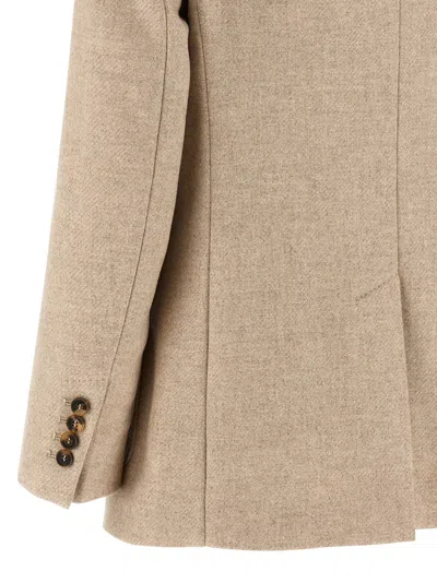 Max Mara Single-breasted Blazer In Brown