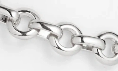 Open Edit Flat Cable Chain Necklace In Metallic