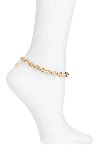 Open Edit Flat Cable Chain Necklace In Gold