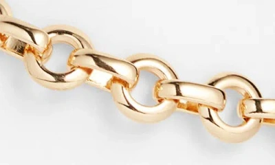 Open Edit Flat Cable Chain Necklace In Gold
