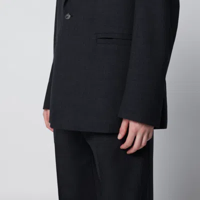 Namacheko Single-breasted Jacket Grey Pattern In Wool In Black