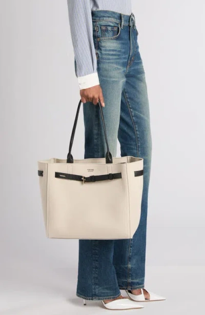 Tom Ford Medium Audrey Canvas Tote In Multi