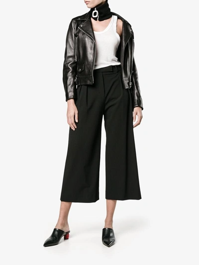 Shop Jw Anderson High Waisted Culottes In Black