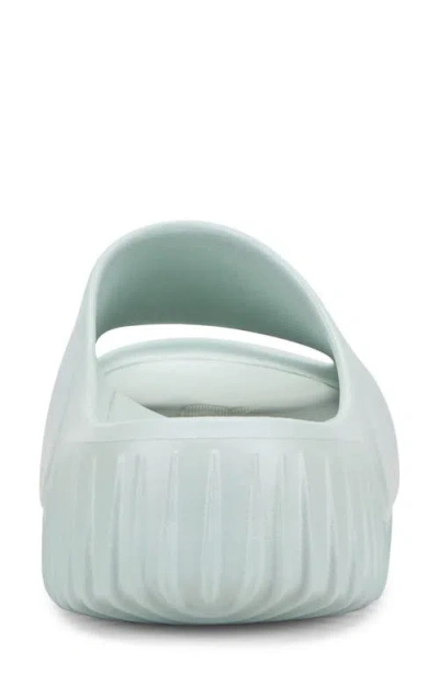 Hunter Faroe Platform Slide Sandal In Green