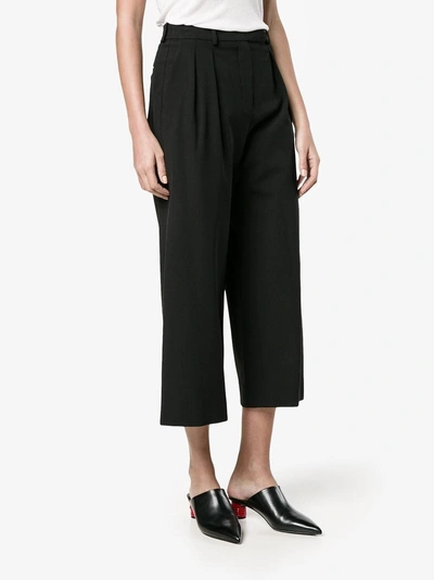 Shop Jw Anderson High Waisted Culottes In Black