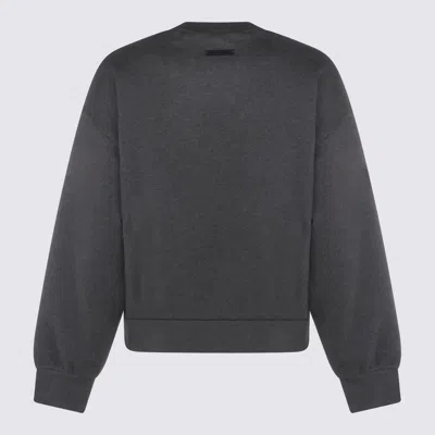 Essentials Sweaters Charcoal Heather In Black