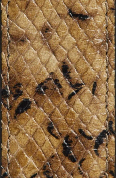 Nili Lotan Gabriele Snakeskin-embossed Leather Belt In Brown