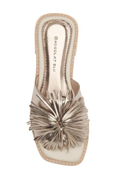 Chocolat Blu Elda Slide Sandal In Gray