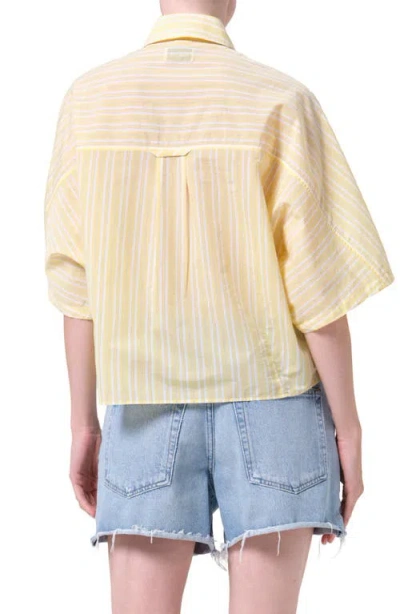 Agolde Parker Long Short In Blue
