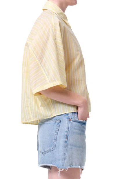 Agolde Parker Long Short In Blue