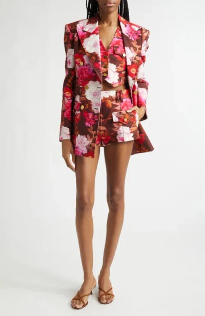 Zimmermann Luna Print Drill Jacket In Multi