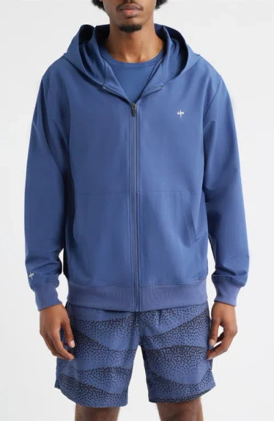 Santo Studio Tempo Tech Zip Jacket In Blue