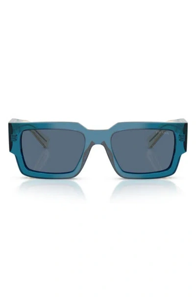 Prada Symbole Square-frame Sunglasses In Blue