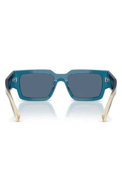 Prada Symbole Square-frame Sunglasses In Blue