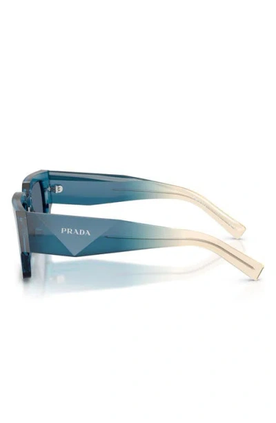 Prada Symbole Square-frame Sunglasses In Blue