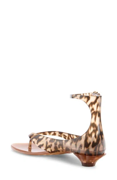 Chloé Jelly Flip-flop Sandals Tropical Print Shell Heel In Multi