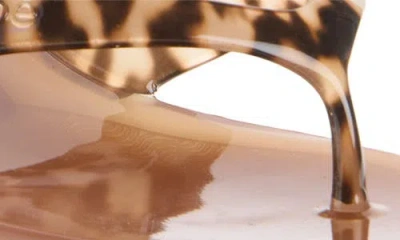 Chloé Jelly Flip-flop Sandals Tropical Print Shell Heel In Multi