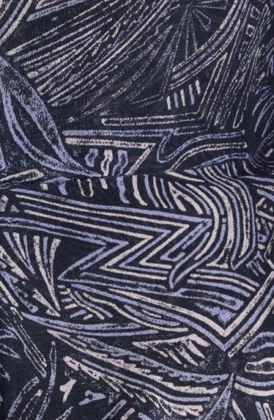 Isabel Marant Womens Faded Night Tylena Printed Ruffle-trim Silk Midi Dress In Multi