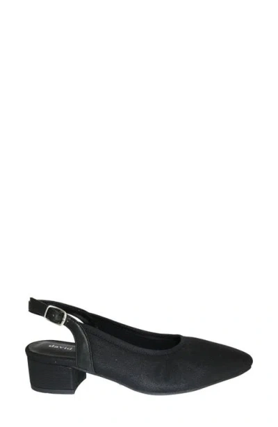 David Tate Silvana Slingback Pump In Black